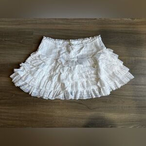 American Eagle White Lace Skirt